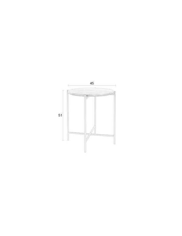 Zijtafel Tooz Bruin Medium