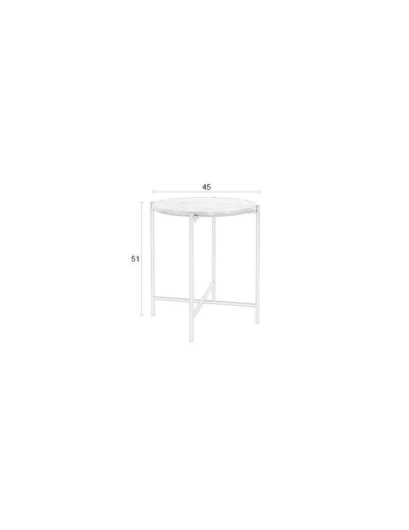 Zijtafel Tooz Bruin Medium