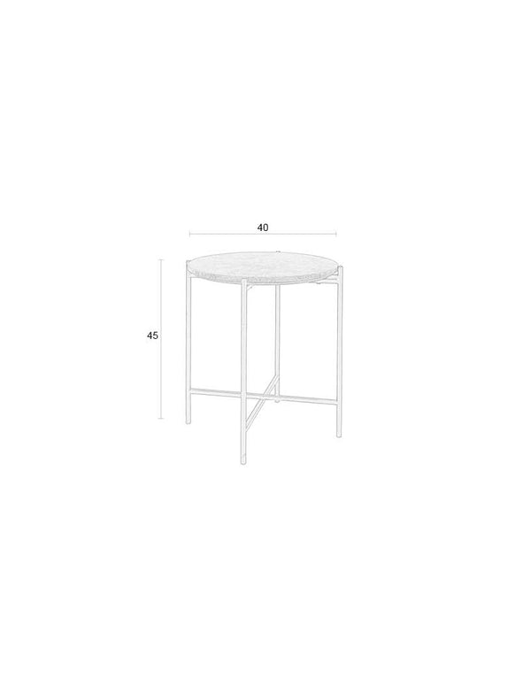 Zijtafel Tooz Beige Klein