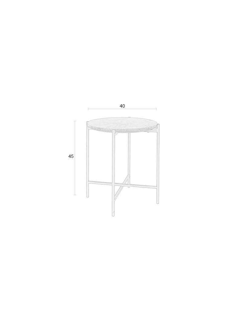 Zijtafel Tooz Beige Klein
