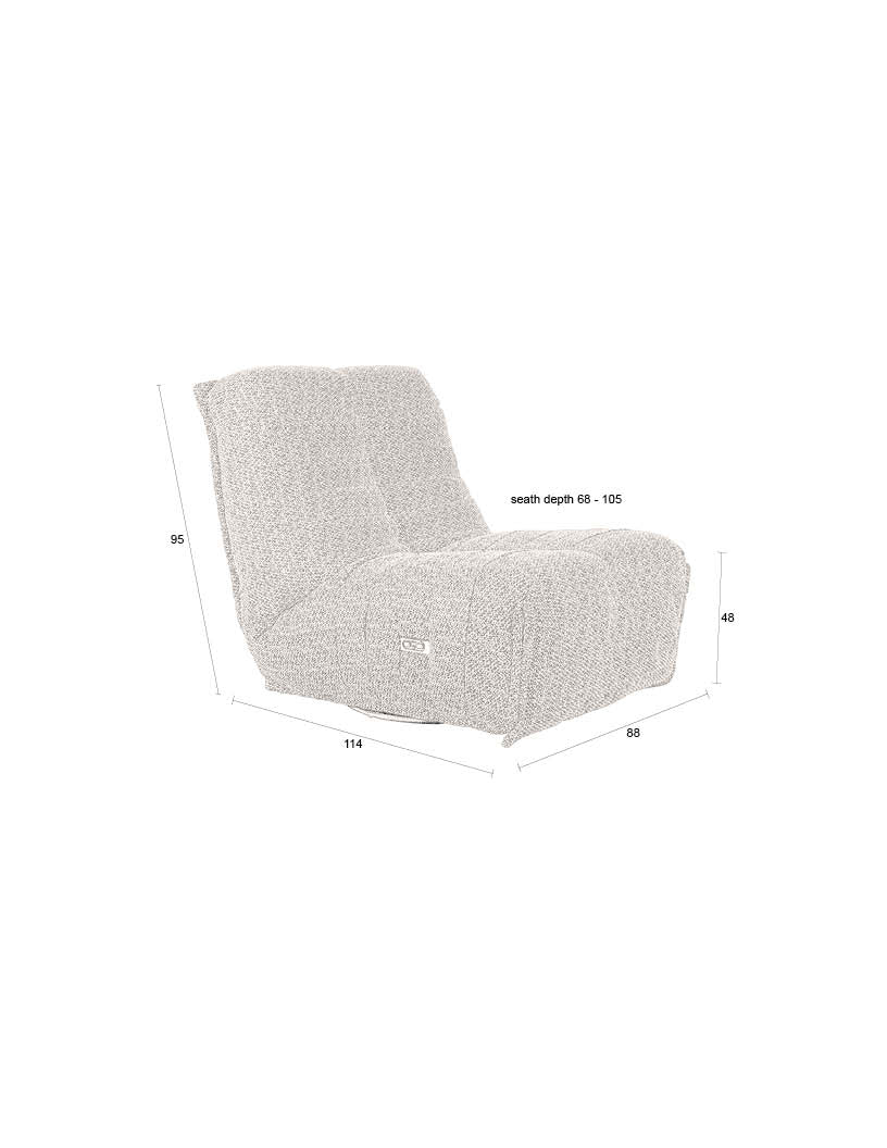Loungestoel Hamilton Recliner Cappuccino