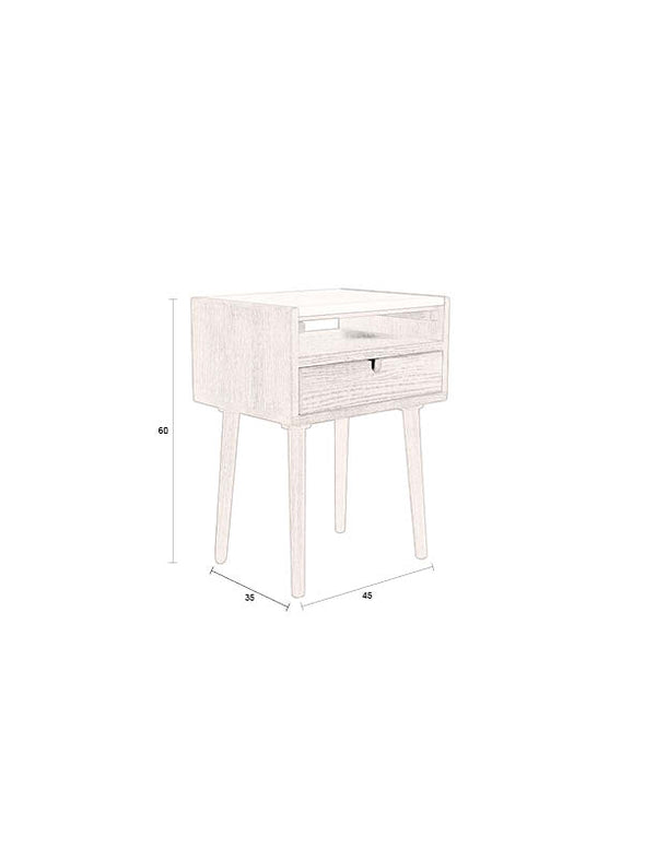 Zijtafel/Bedstand Arda
