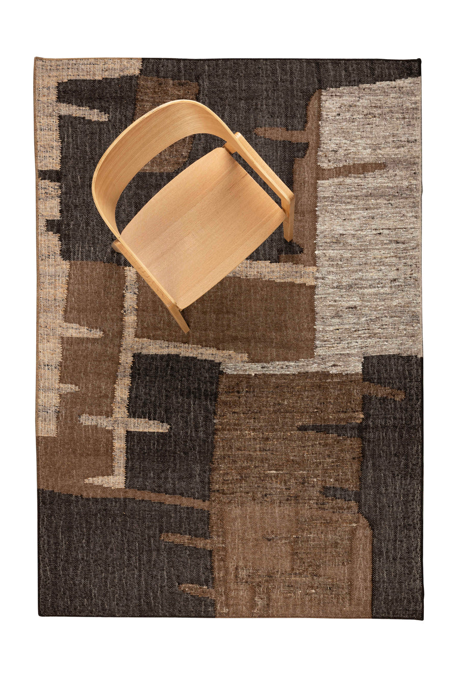 Briton vloerkleed 160x230 cm bruin