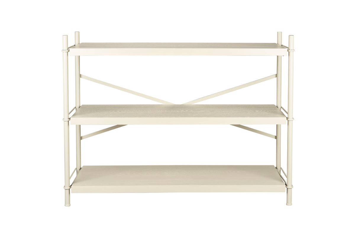 Iron stellingkast beige laag