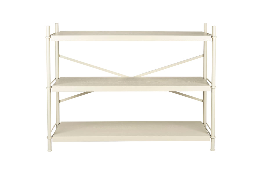 Iron stellingkast beige laag