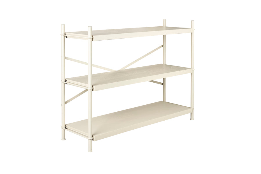 Iron stellingkast beige laag