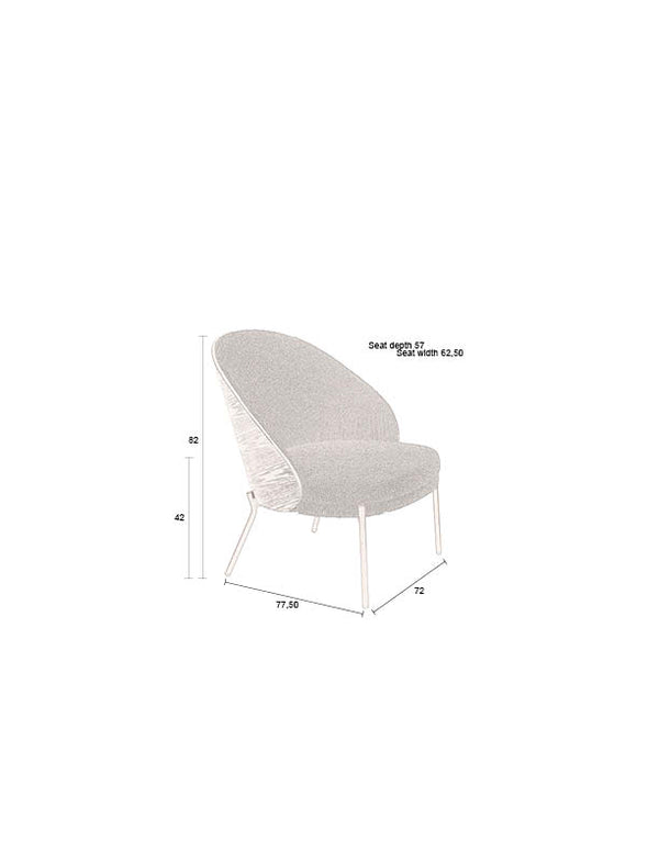 Rodin fauteuil bouclé black