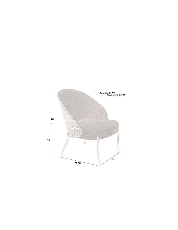 Rodin fauteuil bouclé black