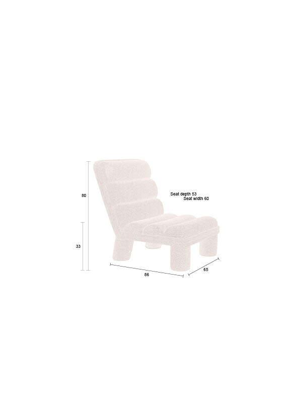 Loungestoel Fern Grijs
