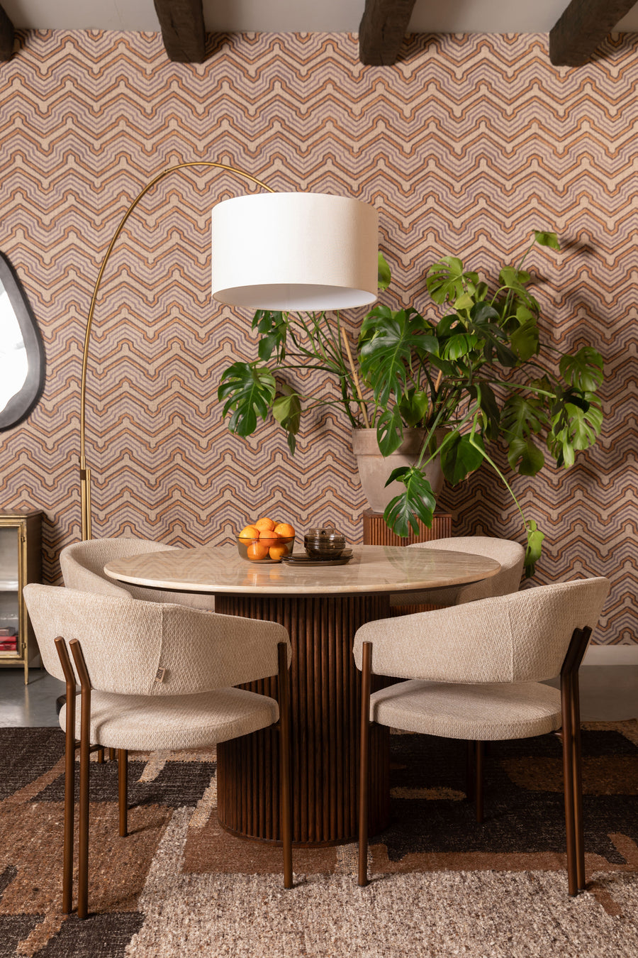 Stoel Naida Beige (set van 2)