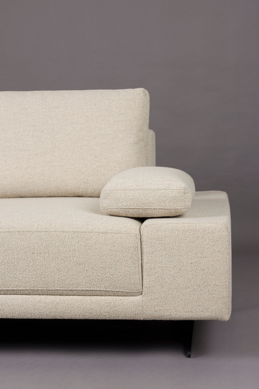 Shelly 3-zitsbank links chaise longue off-white