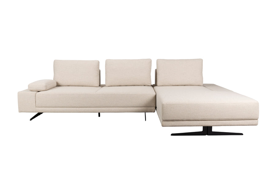 Shelly 3-zitsbank rechts chaise longue off-white