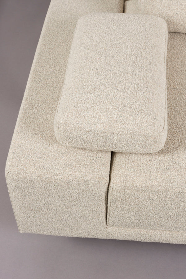 Shelly 3-zitsbank rechts chaise longue off-white