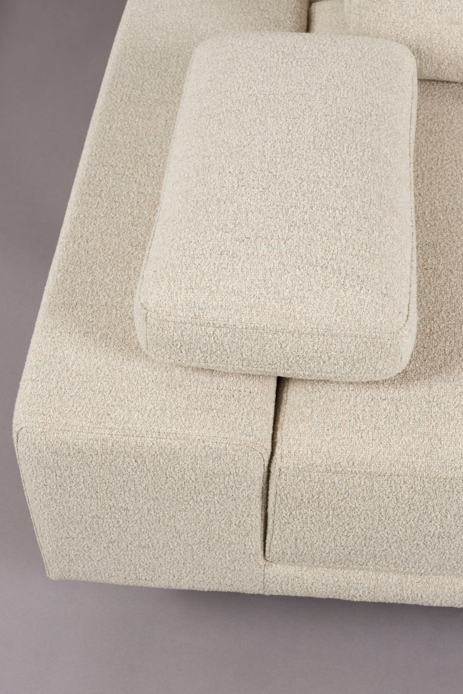 Shelly 3-zitsbank rechts chaise longue off-white