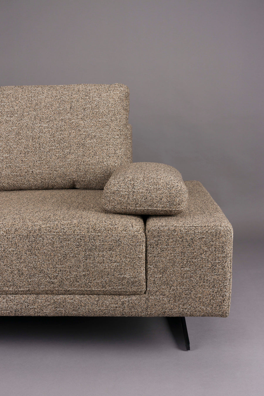 Shelly 3-zitsbank links chaise longue beige