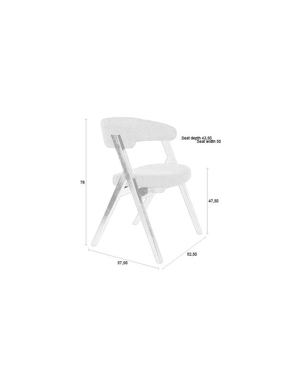 Stoel Pom Beige (set van 2)
