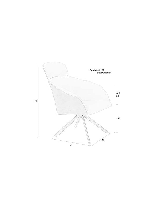 Loungestoel Frie