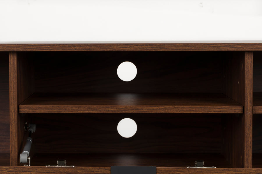 Dressoir Flux Notenhout Laag