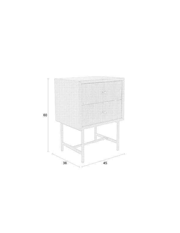 Zijtafel/Bedstand Coztilla