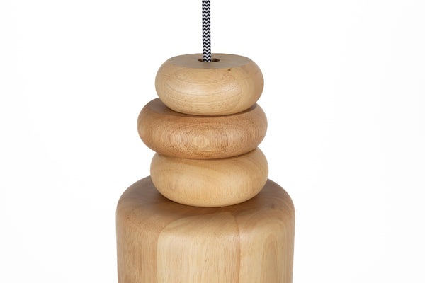 Hanglamp Dicky Naturel Eiken (set van 4)