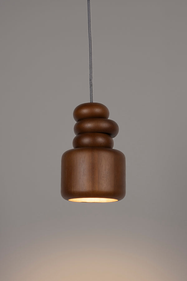 Hanglamp Dicky Notenhout (set van 4)