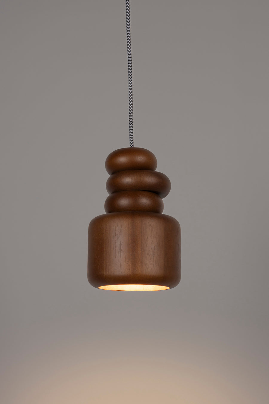 Hanglamp Dicky Notenhout (set van 4)