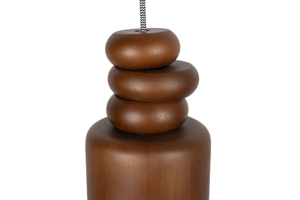 Hanglamp Dicky Notenhout (set van 4)