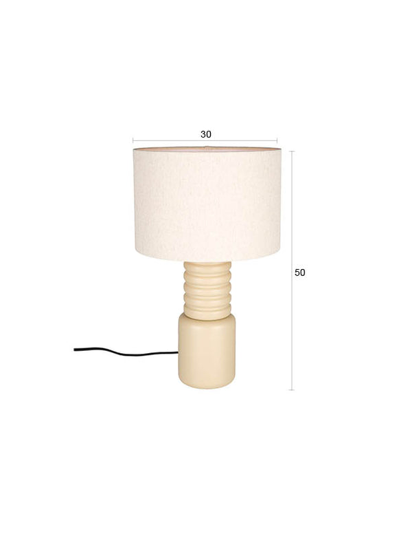 Six tafellamp beige