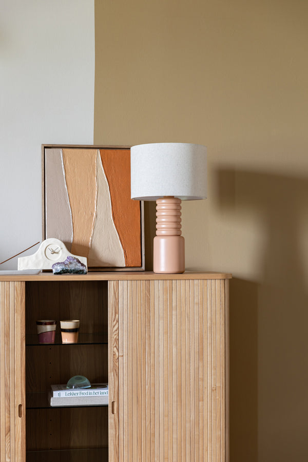 Six tafellamp beige