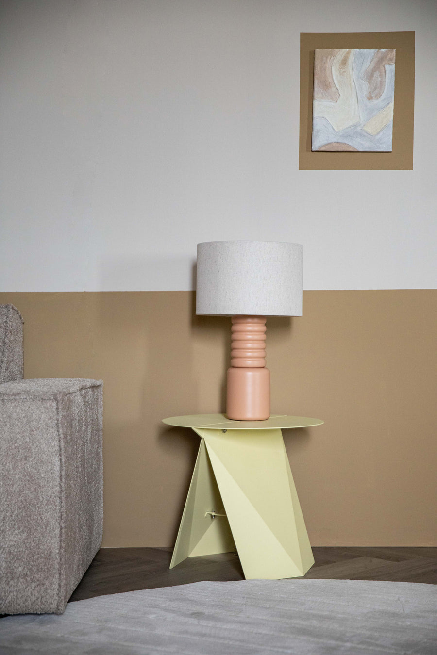 Six tafellamp toast oranje/ beige