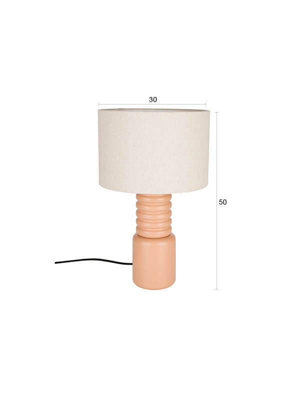Six tafellamp toast oranje/ beige