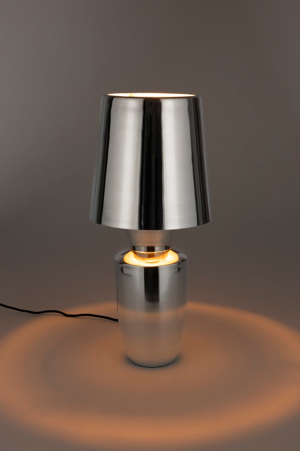 Classy tafellamp shiny zilver
