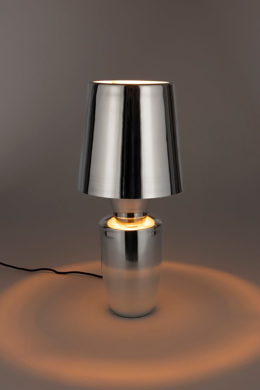 Classy tafellamp shiny zilver