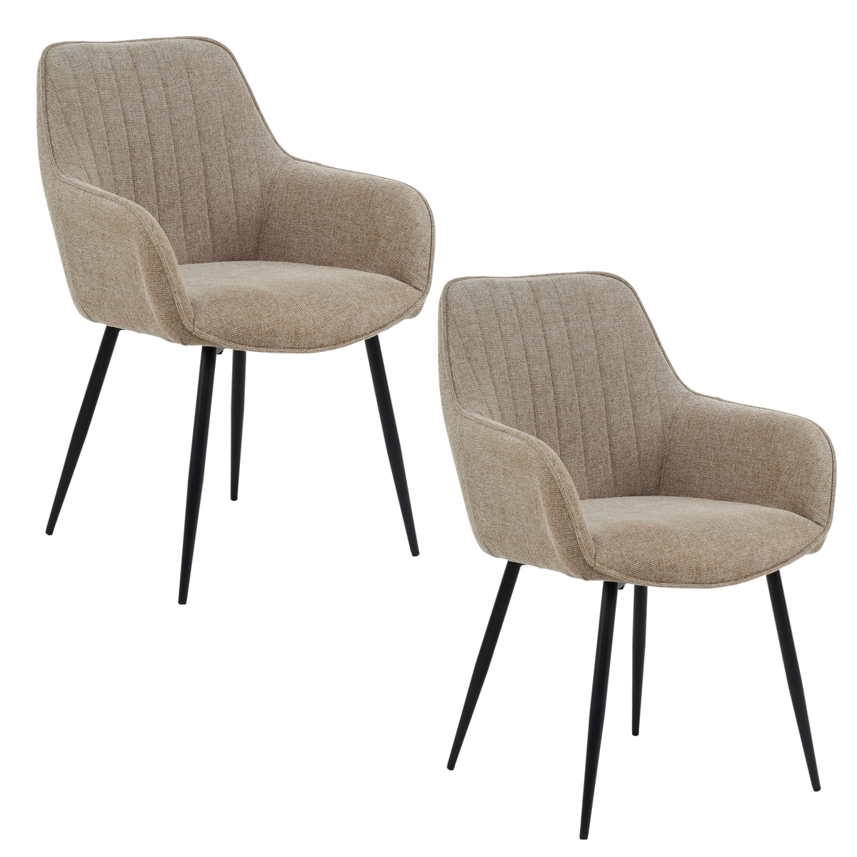 Stoel Maud Taupe (set of 2)