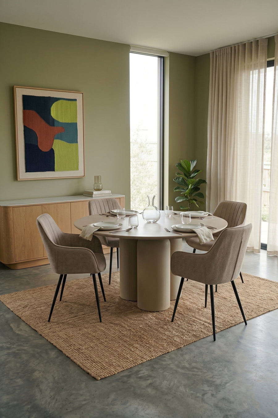 Stoel Maud Taupe (set of 2)