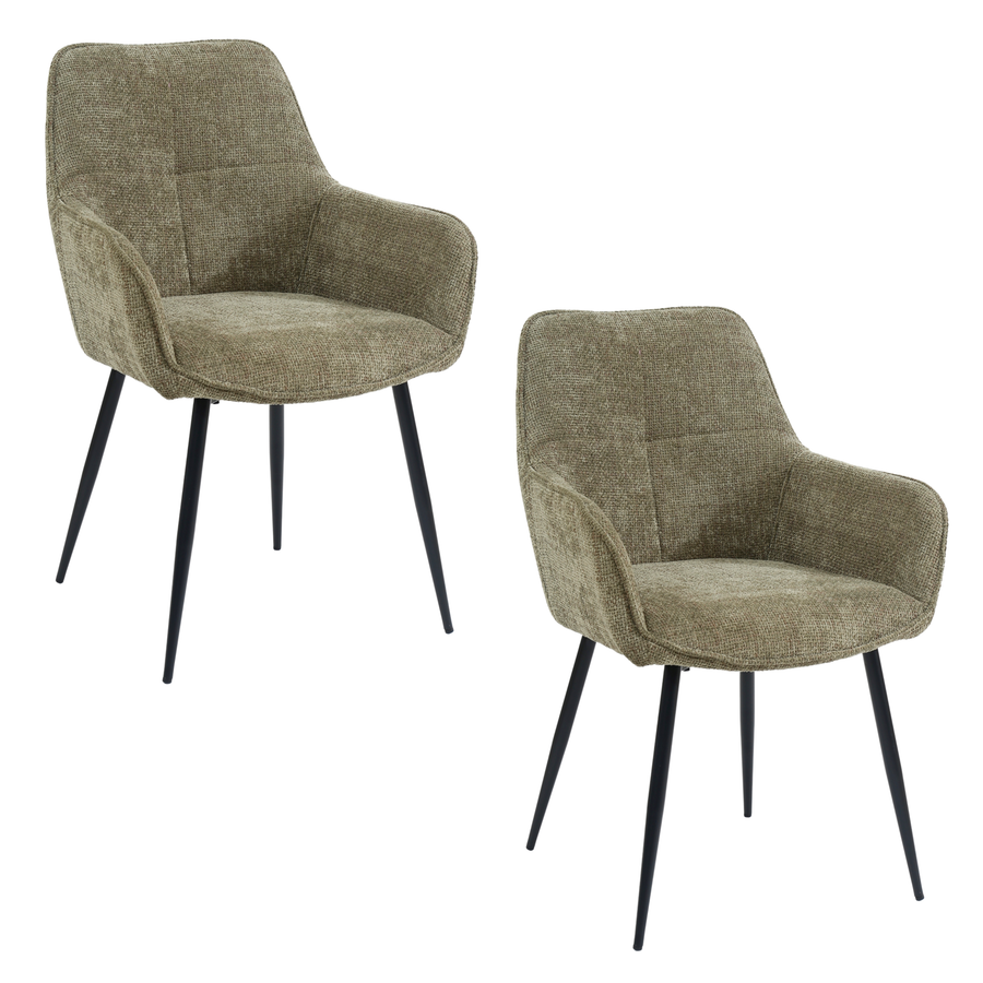 Stoel Jez Groen (set of 2)