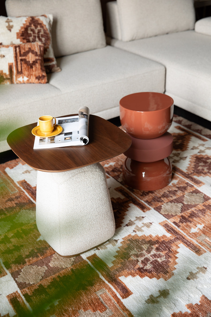 Shelly bijzettafel off-white