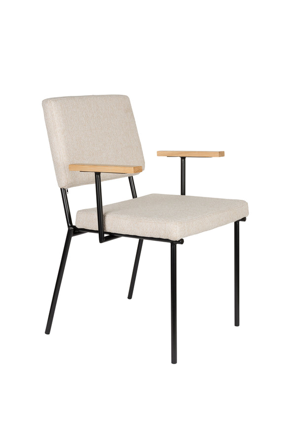 Fauteuil Fellow Gebroken wit (set van 2)