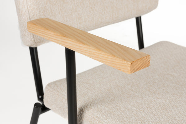 Fauteuil Fellow Gebroken wit (set van 2)