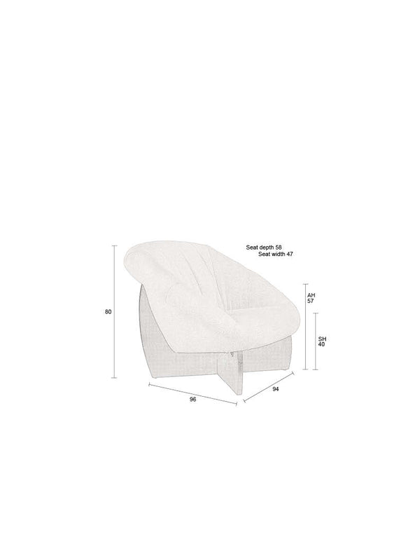 Emilius fauteuil beige
