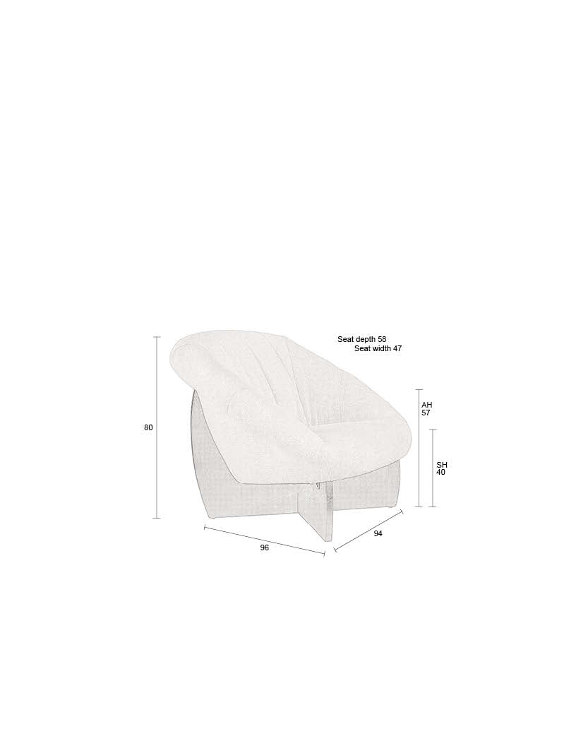 Emilius fauteuil beige