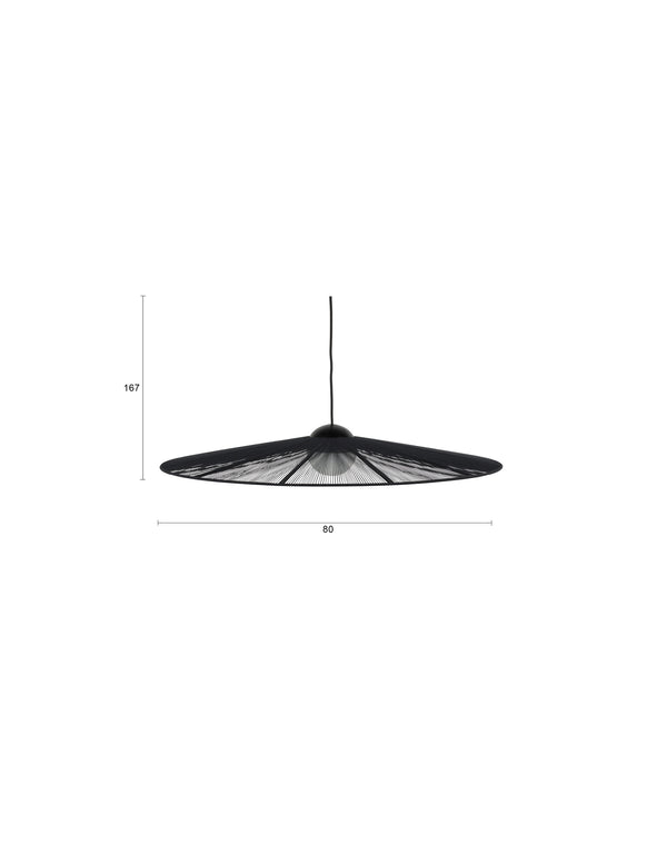 Hanglamp Belle L Zwart