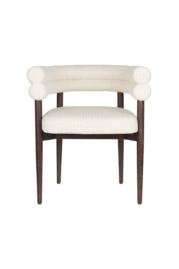 Sela eetkamerstoel armleuning off white