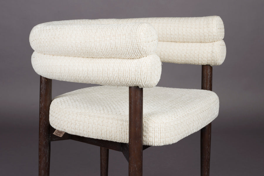 Sela eetkamerstoel armleuning off white