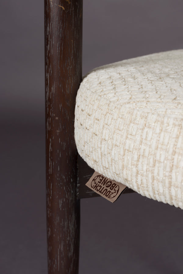 Sela eetkamerstoel armleuning off white
