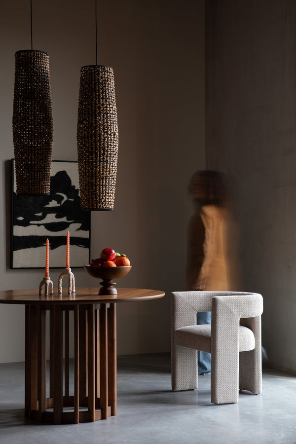 Medina eetkamerstoel armleuning beige