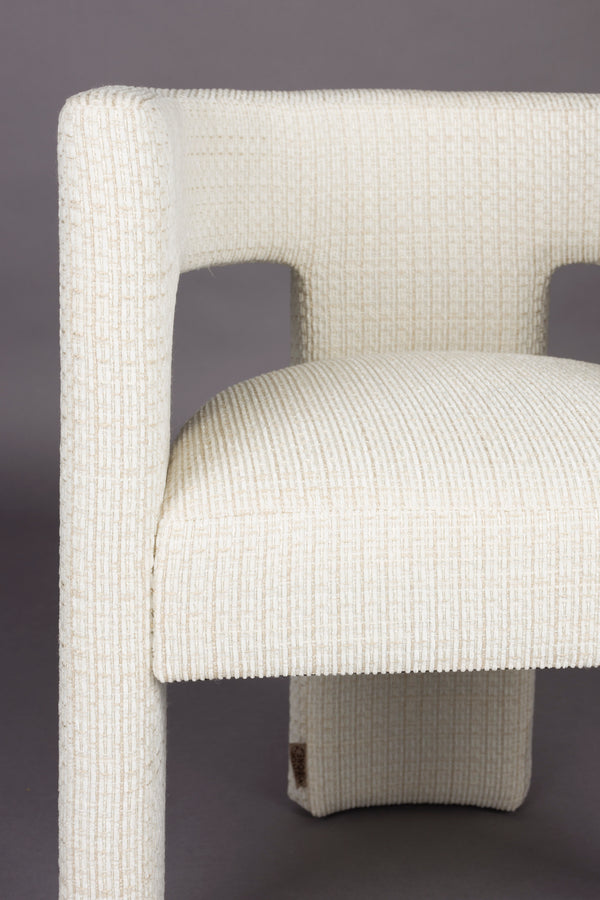 Medina eetkamerstoel armleuning beige