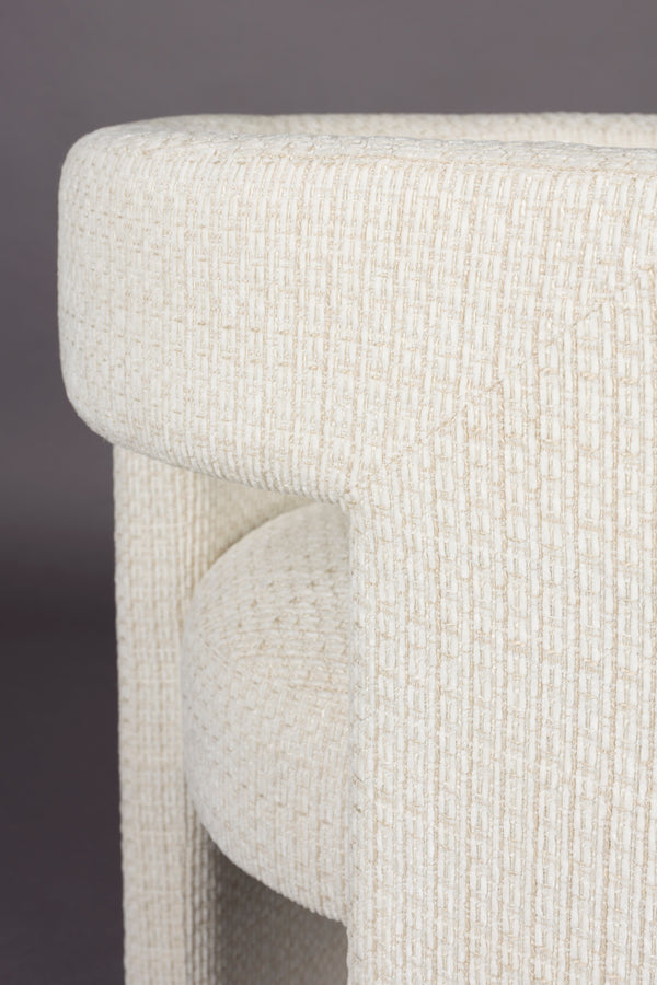 Medina eetkamerstoel armleuning beige