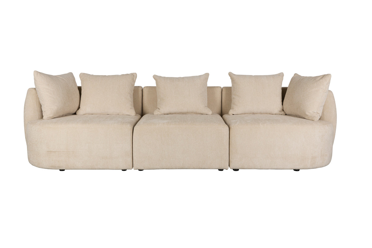 Rocca 4,5-zitsbank latte/ beige
