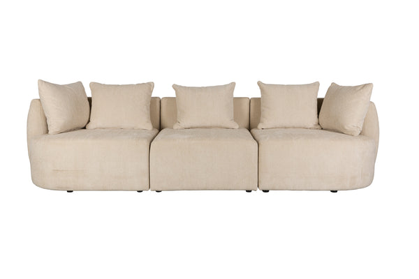 Rocca 4,5-zitsbank latte/ beige